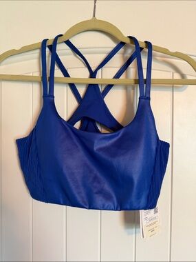 Fabletics Strappy Sports Bra - Royal Blue